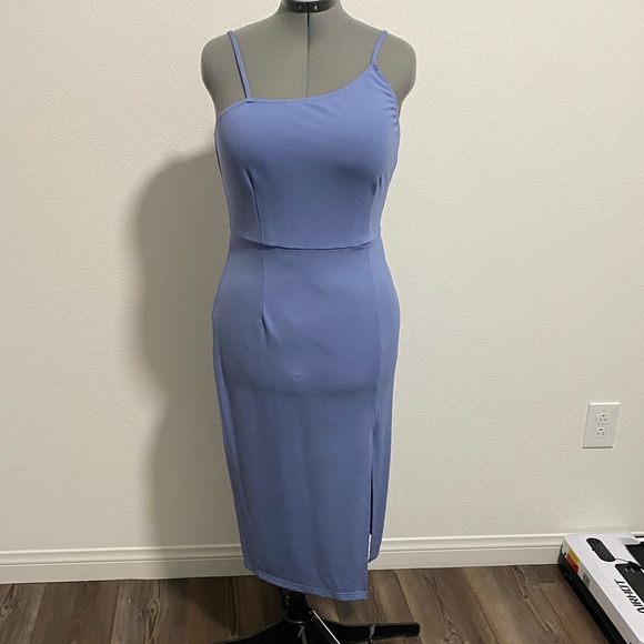 Merokeety Dresses & Skirts - Women's Sexy Spaghetti Strap Split Hem Party Cocktail Dress Bodycon Wedding